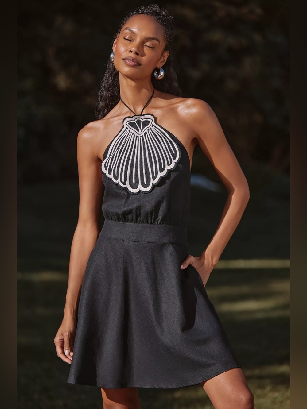Farm Rio x Anthropologie Linen Blend Cover-Up Dress